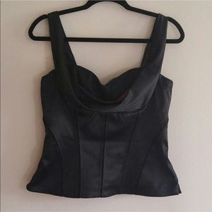 WH/BM Lace and Satin Bustier